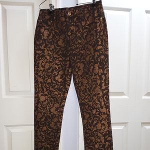 Diane Gilman Stretch Metallic Jeans